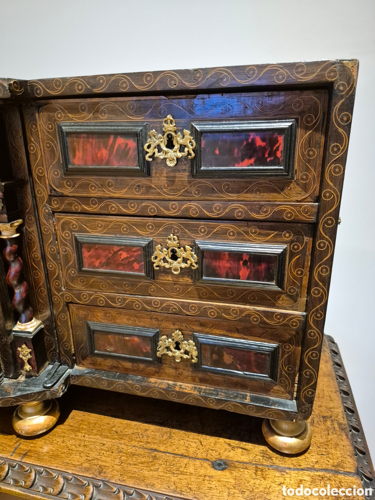 Antig&uuml;edades: BARGUE&Ntilde;O CON MESA DEL SIGLO XVIII - Foto 5