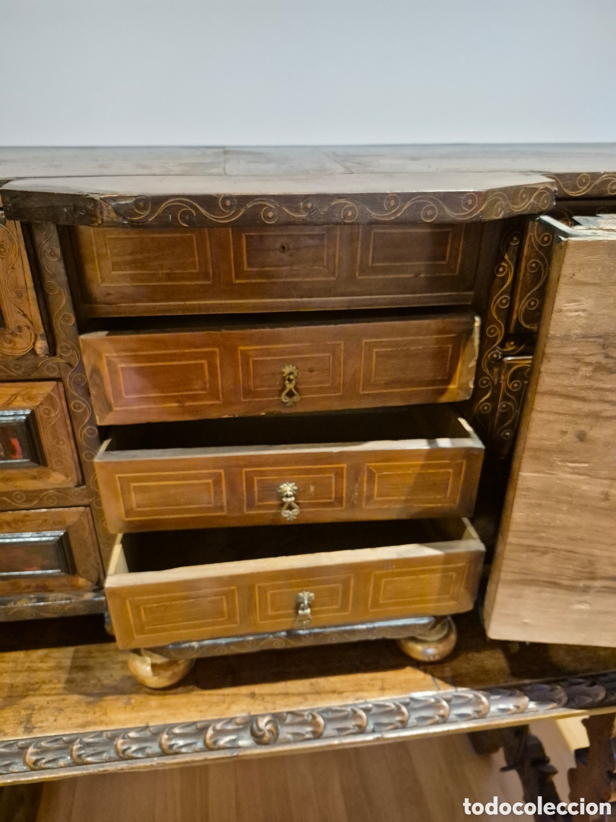 Antig&uuml;edades: BARGUE&Ntilde;O CON MESA DEL SIGLO XVIII - Foto 8
