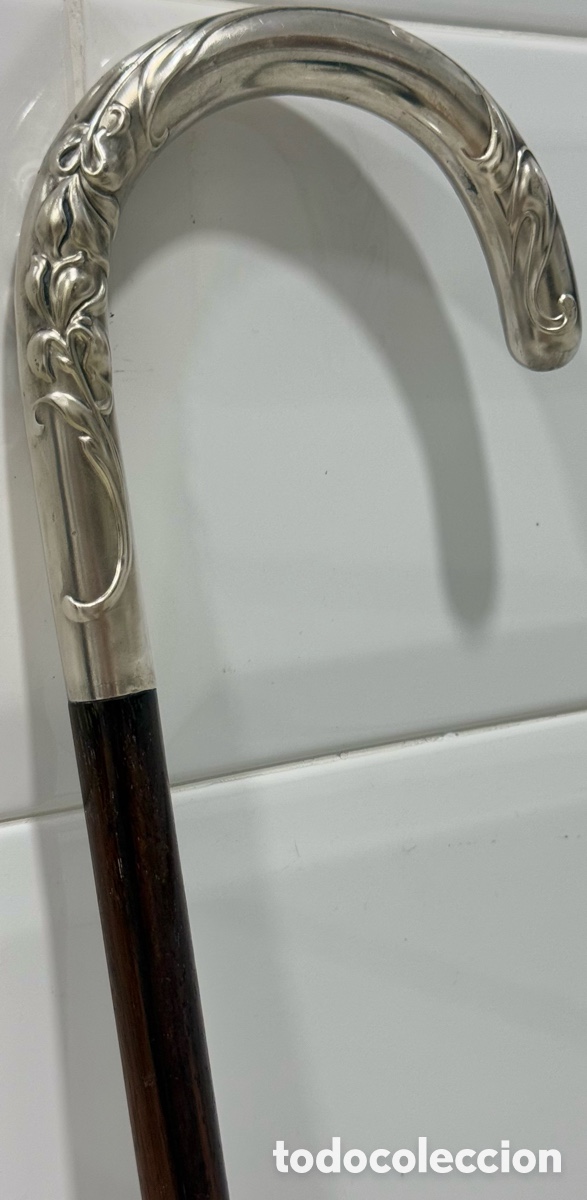 Antig&uuml;edades: ANTIGUO BAST&Oacute;N PLATA 800 ITALIA SIGLO XIX