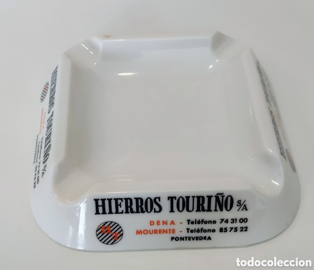 Antig&uuml;edades: Cenicero publicitario Hierros Touri&ntilde;o Amel Espa&ntilde;a