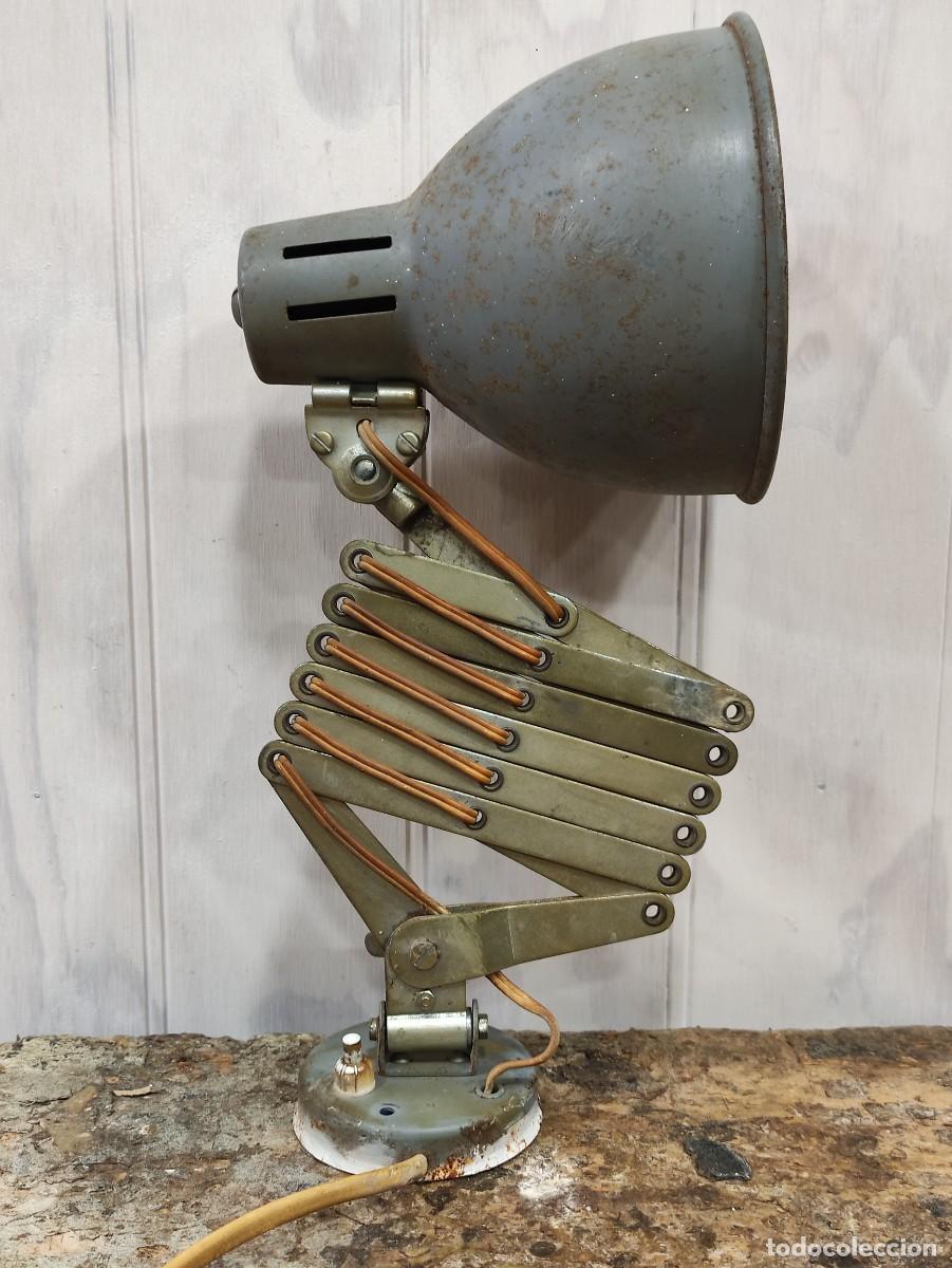 Antig&uuml;edades: Lampara pared extensible industrial