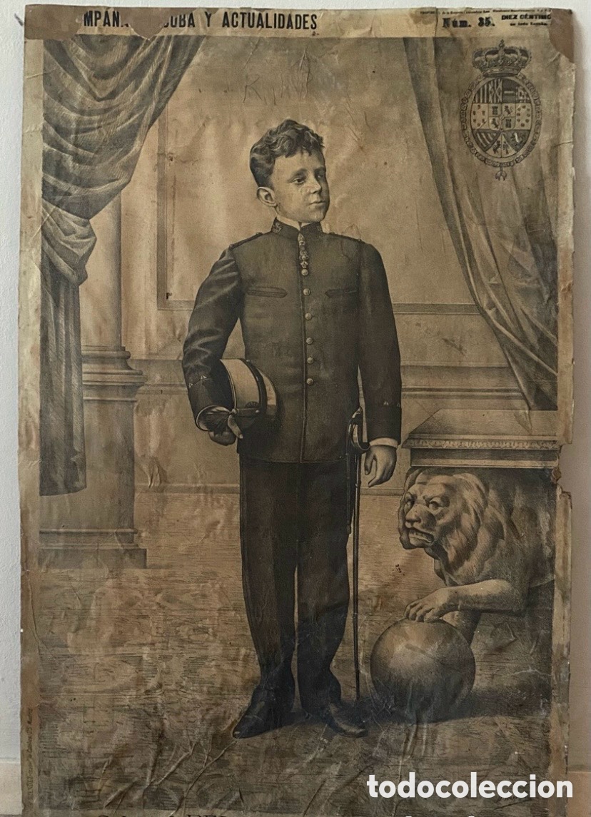 Antig&uuml;edades: Cartel de Alfonso XIII buscado por coleccionistas