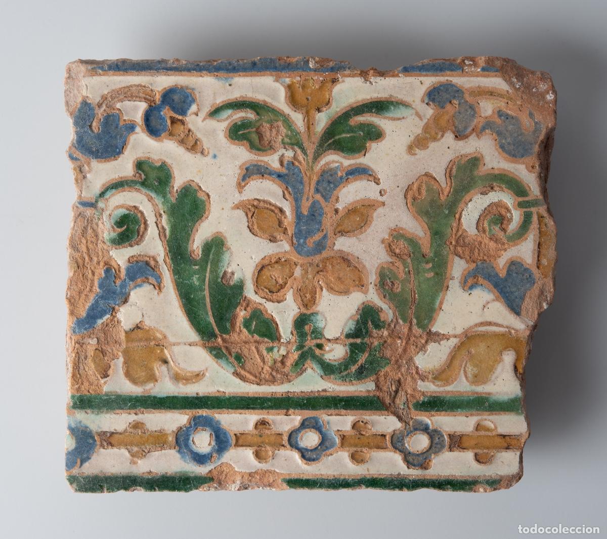 Antig&uuml;edades: Azulejo Alhambra Granada, Espa&ntilde;a - Siglo XVI