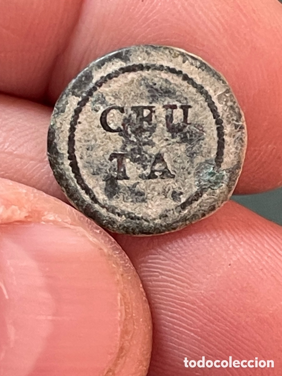 Antig&uuml;edades: BOTON INFANTERIA LINEA CEUTA 1791-1805