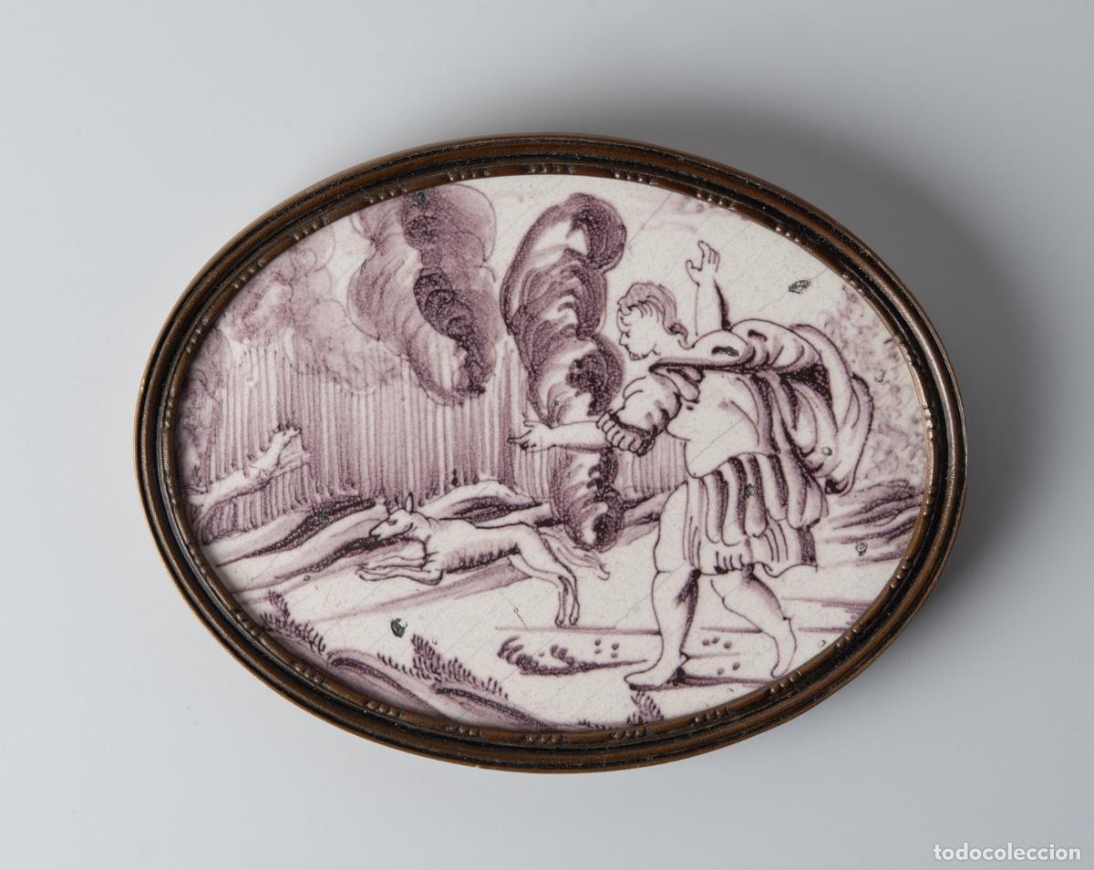 Antig&uuml;edades: Azulejo Delft, Holanda - Siglo XVIII