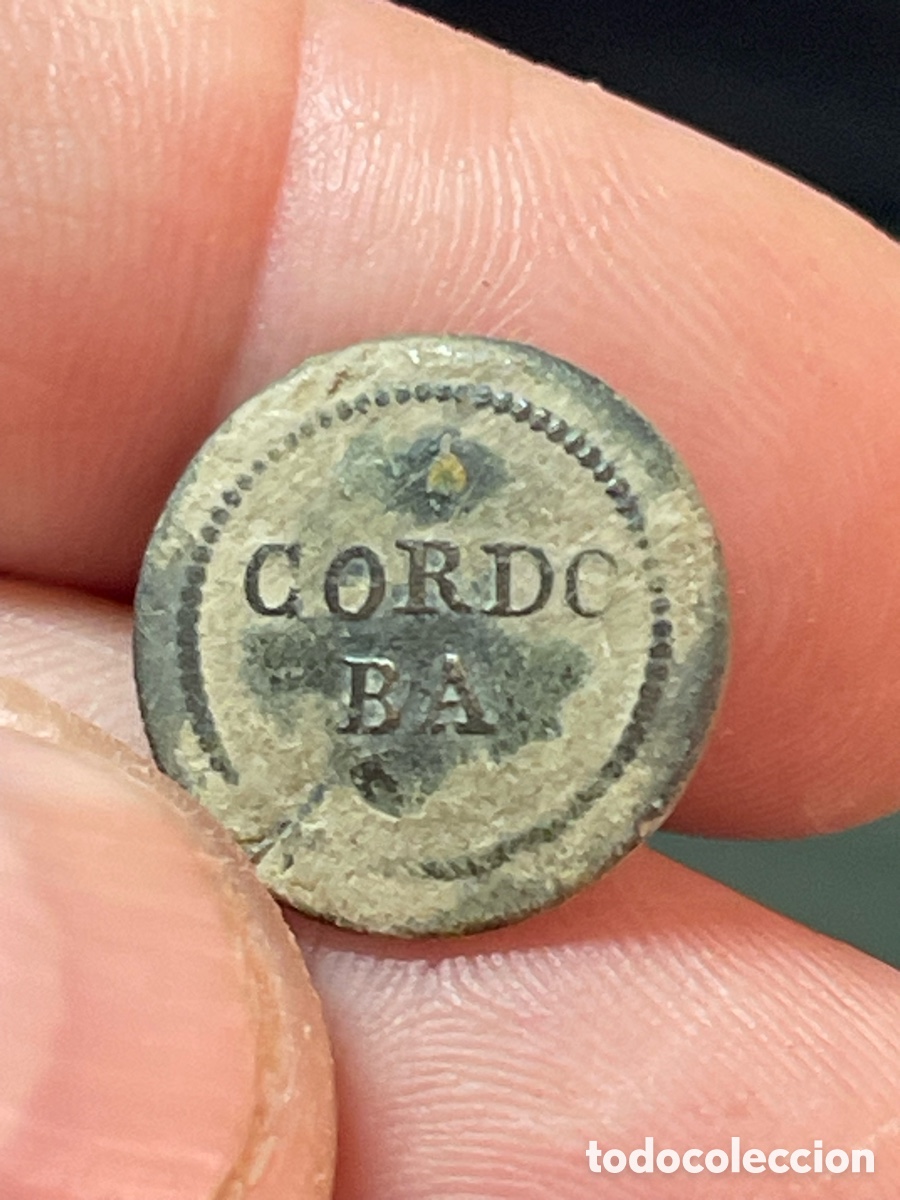 Antig&uuml;edades: BOTON INFANTERIA LINEA CORDOBA 1791-1805