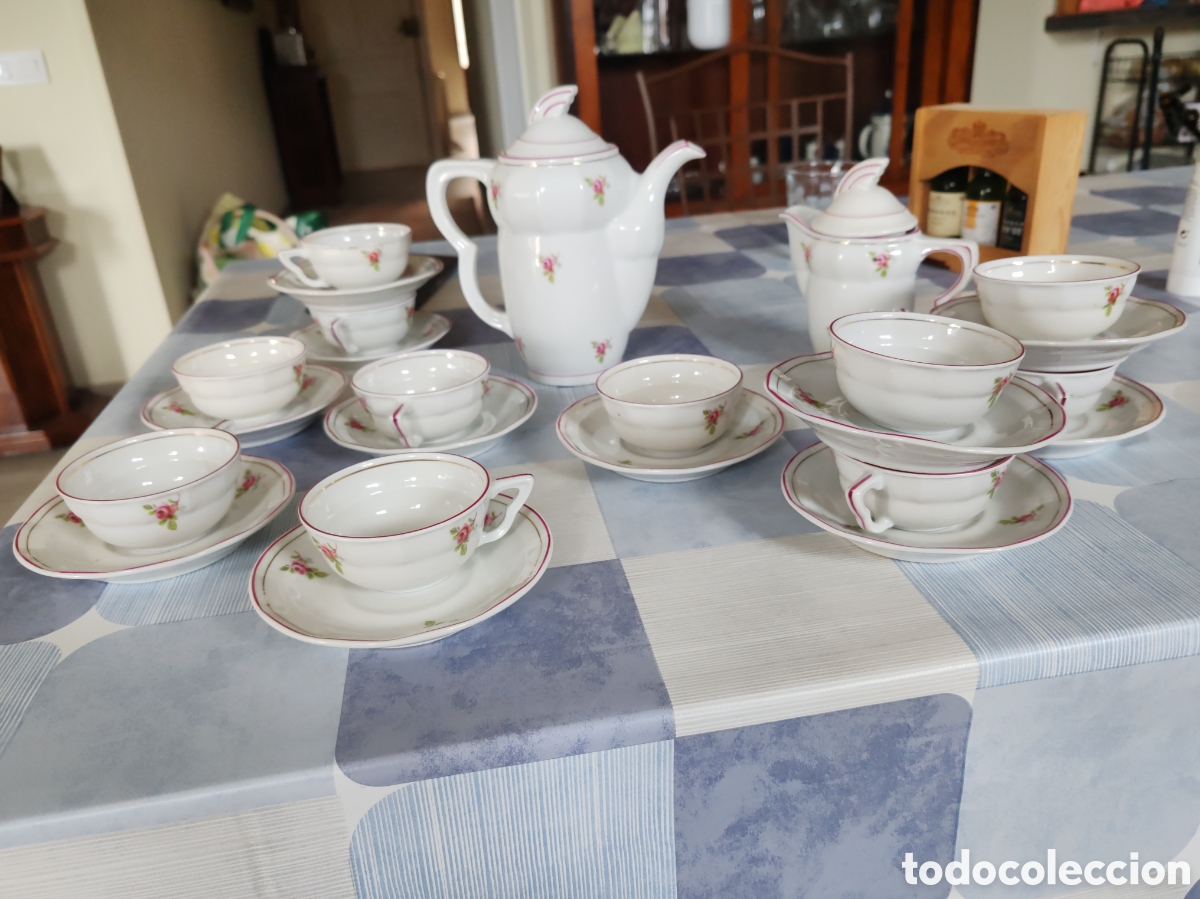 Antig&uuml;edades: Juego caf&eacute; tipo Santa Clara