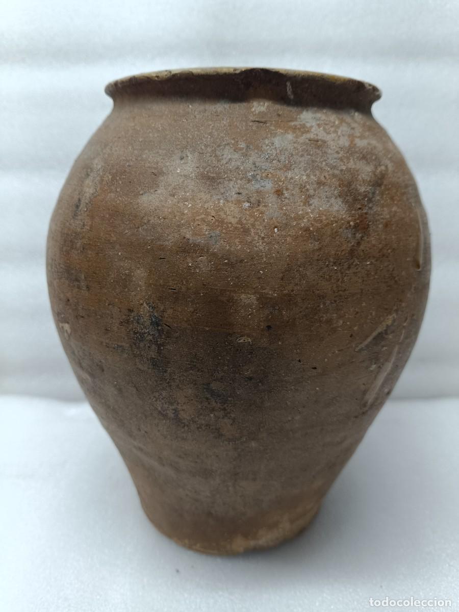 Antig&uuml;edades: ANTIGUA TINAJA TINAJILLA BARRO PEQUE&Ntilde;A.25 CM ALTURA.