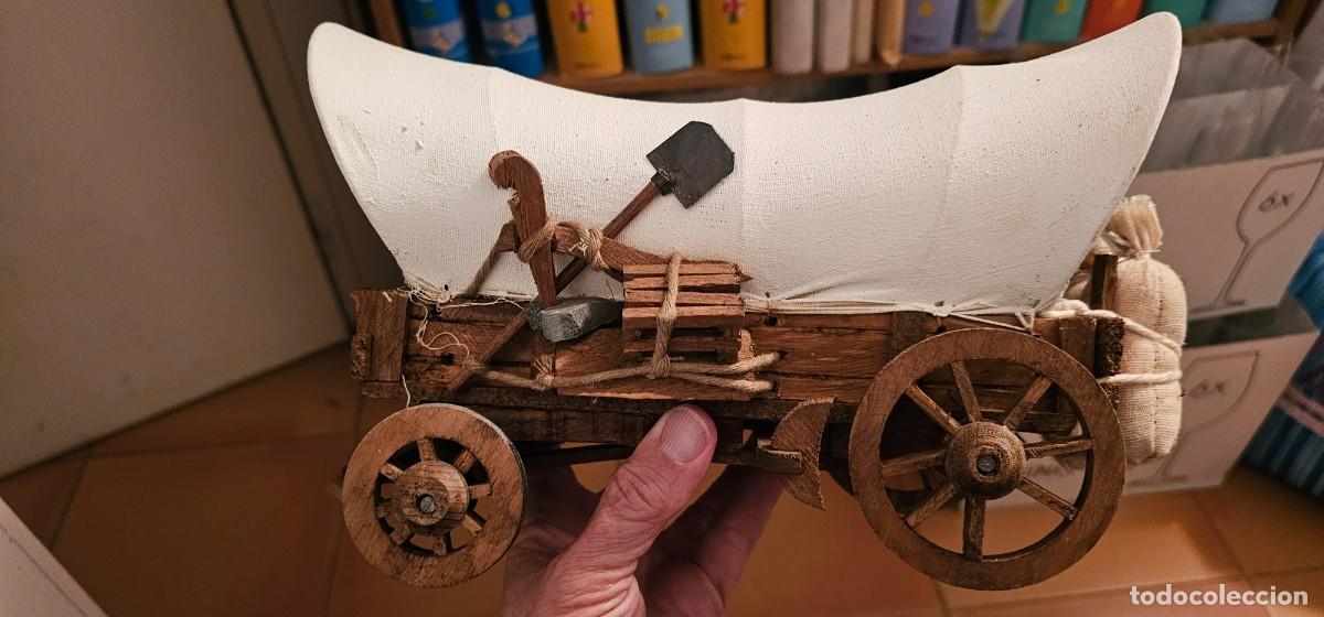 Antig&uuml;edades: Carreta oeste de madera y lona - Foto 1