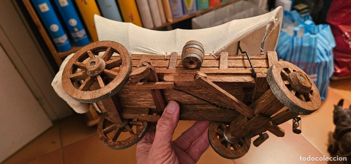 Antig&uuml;edades: Carreta oeste de madera y lona - Foto 5