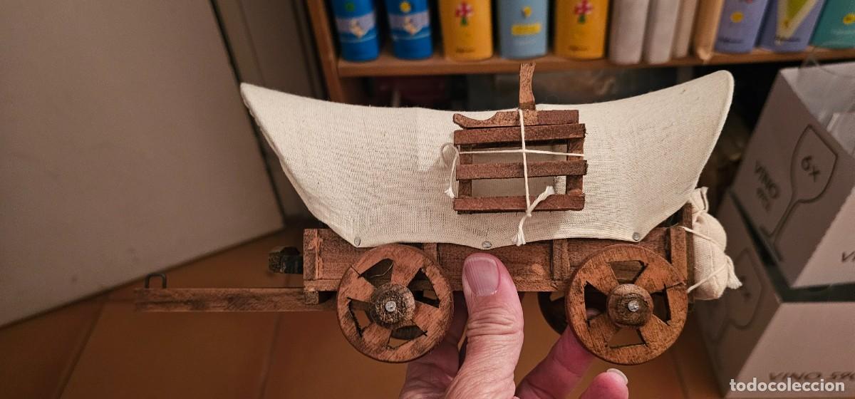 Antig&uuml;edades: Carreta oeste de madera y lona - Foto 1