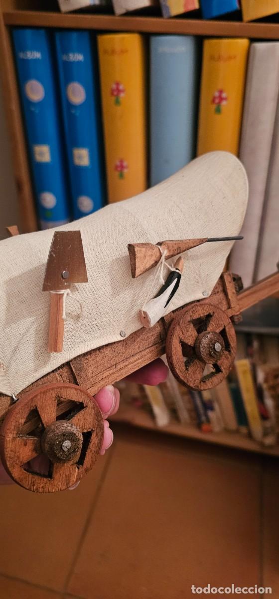 Antig&uuml;edades: Carreta oeste de madera y lona - Foto 5