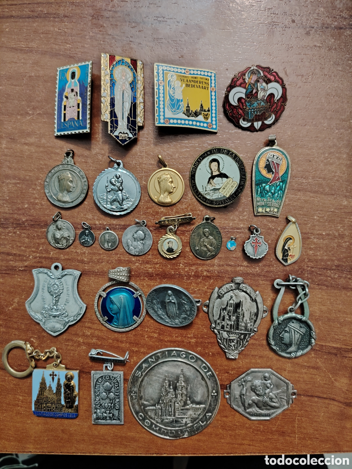Antig&uuml;edades: Lote 27 medallas religiosas