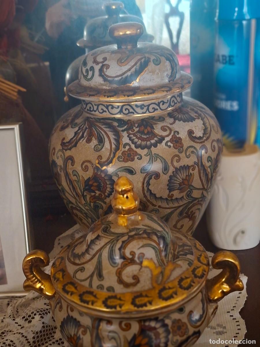 Antig&uuml;edades: Conjunto de 2 jarrones antiguos - Foto 2