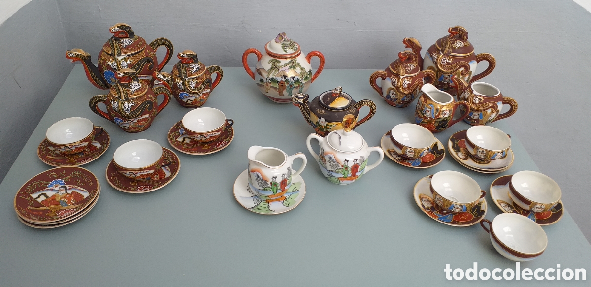 Antiguidades: Porcelana fina japonesa, cafe-te (piezas sueltas)