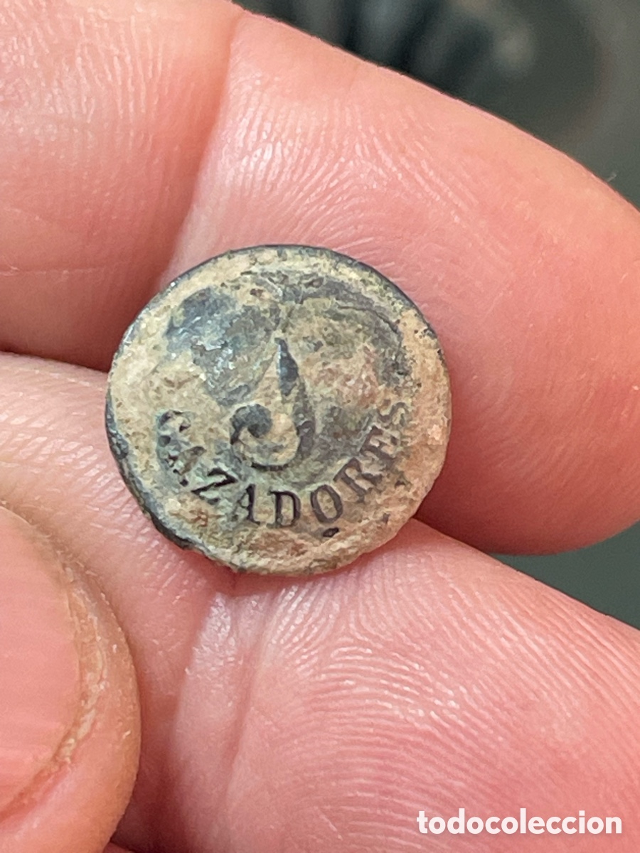 Antig&uuml;edades: BOTON CAZADORES 1 1847-1851