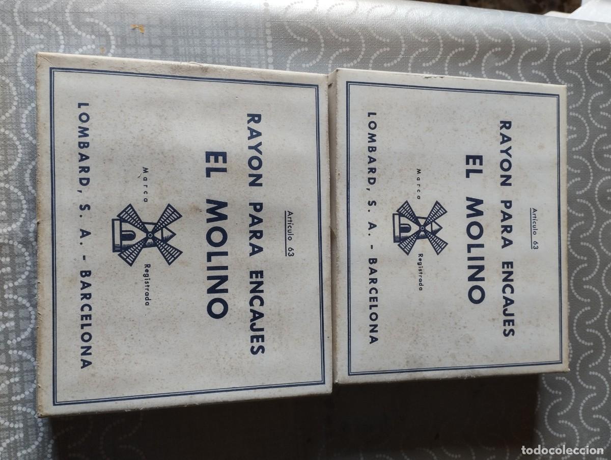 Antig&uuml;edades: Lote de bobinas de ray&oacute;n vintage - Foto 2
