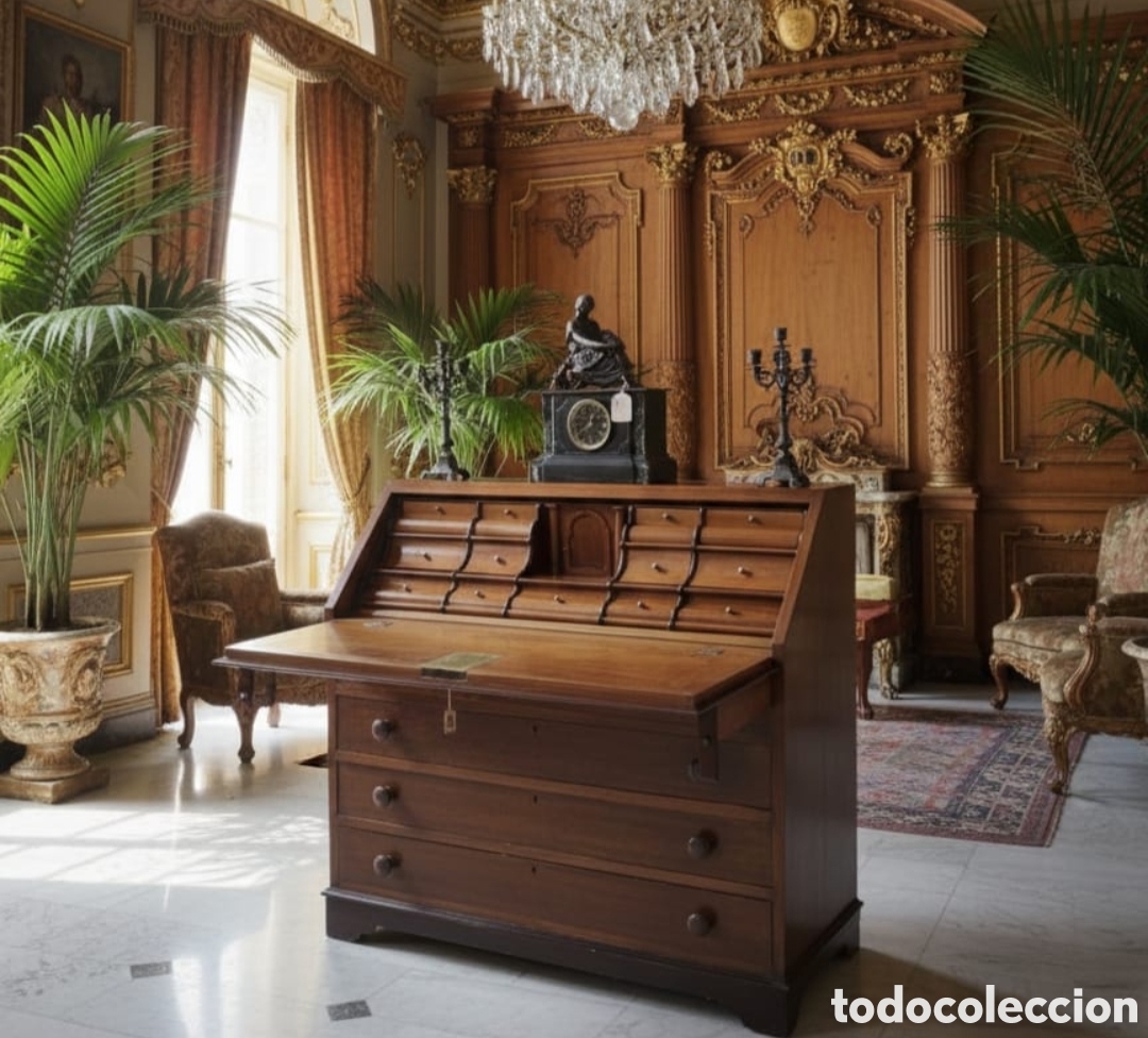 Antig&uuml;edades: Impresionante bureau Ingl&eacute;s - Foto 2
