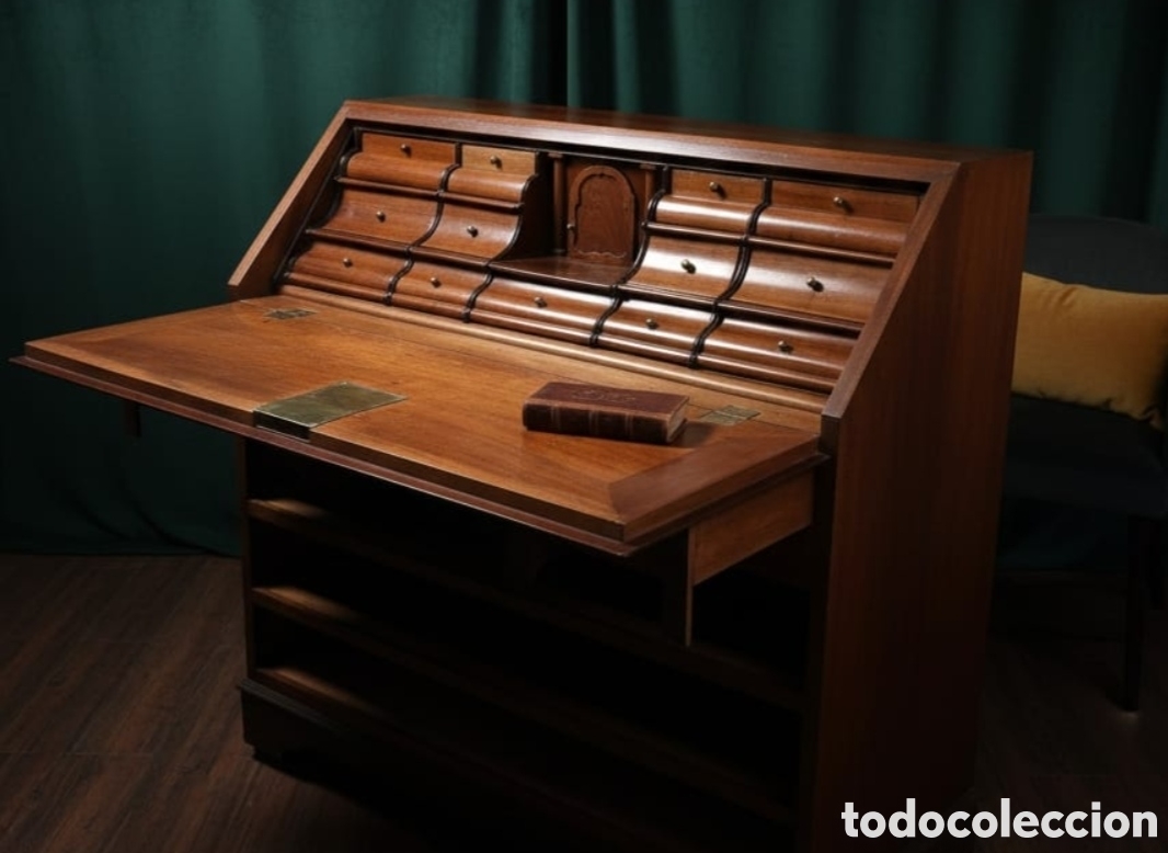 Antig&uuml;edades: Impresionante bureau Ingl&eacute;s - Foto 3