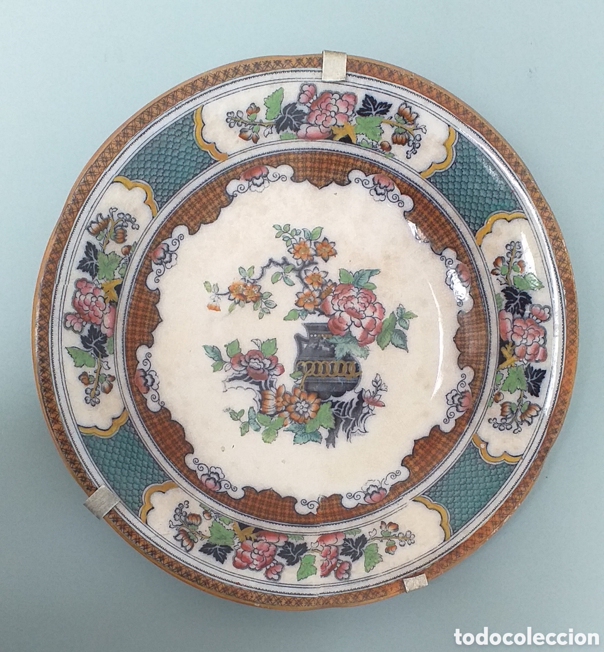 Antig&uuml;edades: Plato antiguo decorativo Anglo- Ruso Stiffel