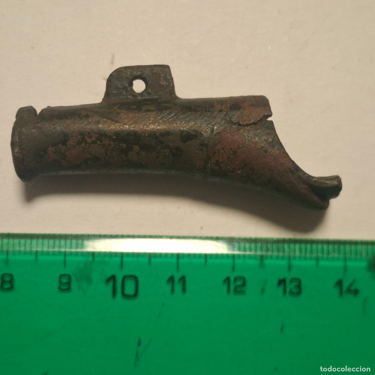 Antig&uuml;edades: Precioso silbato romano en bronce