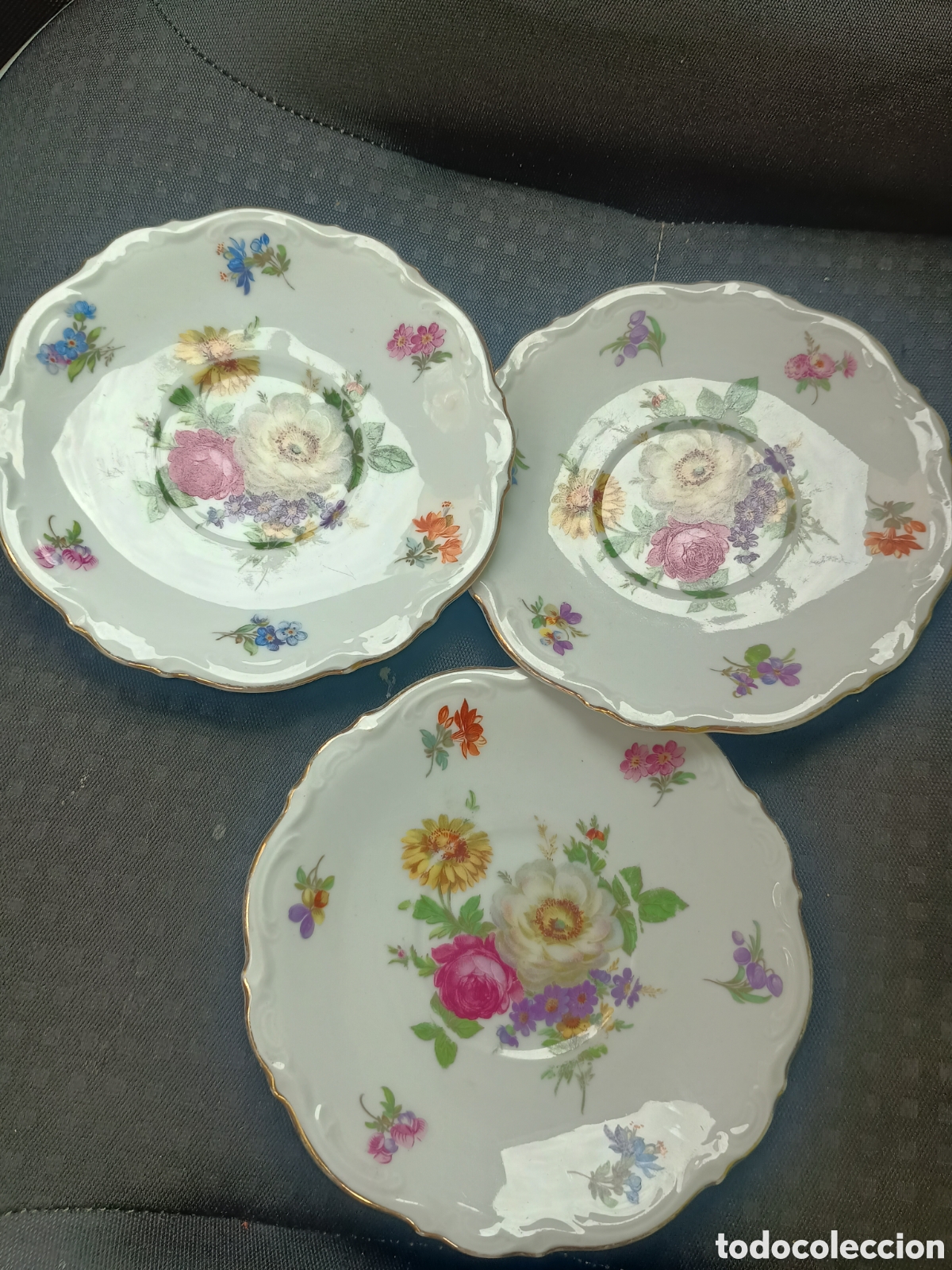 Antig&uuml;edades: Platos Meissen floral mitterteich