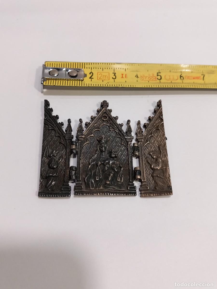 Antig&uuml;edades: TRIPTICO RELIGIOSO DE PLATA (G) - Foto 1