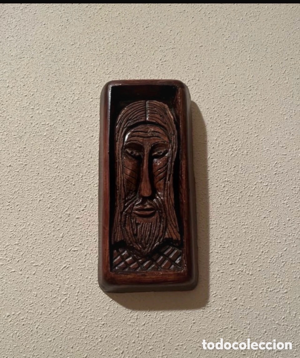 Antig&uuml;edades: Figura decorativa madera tallada