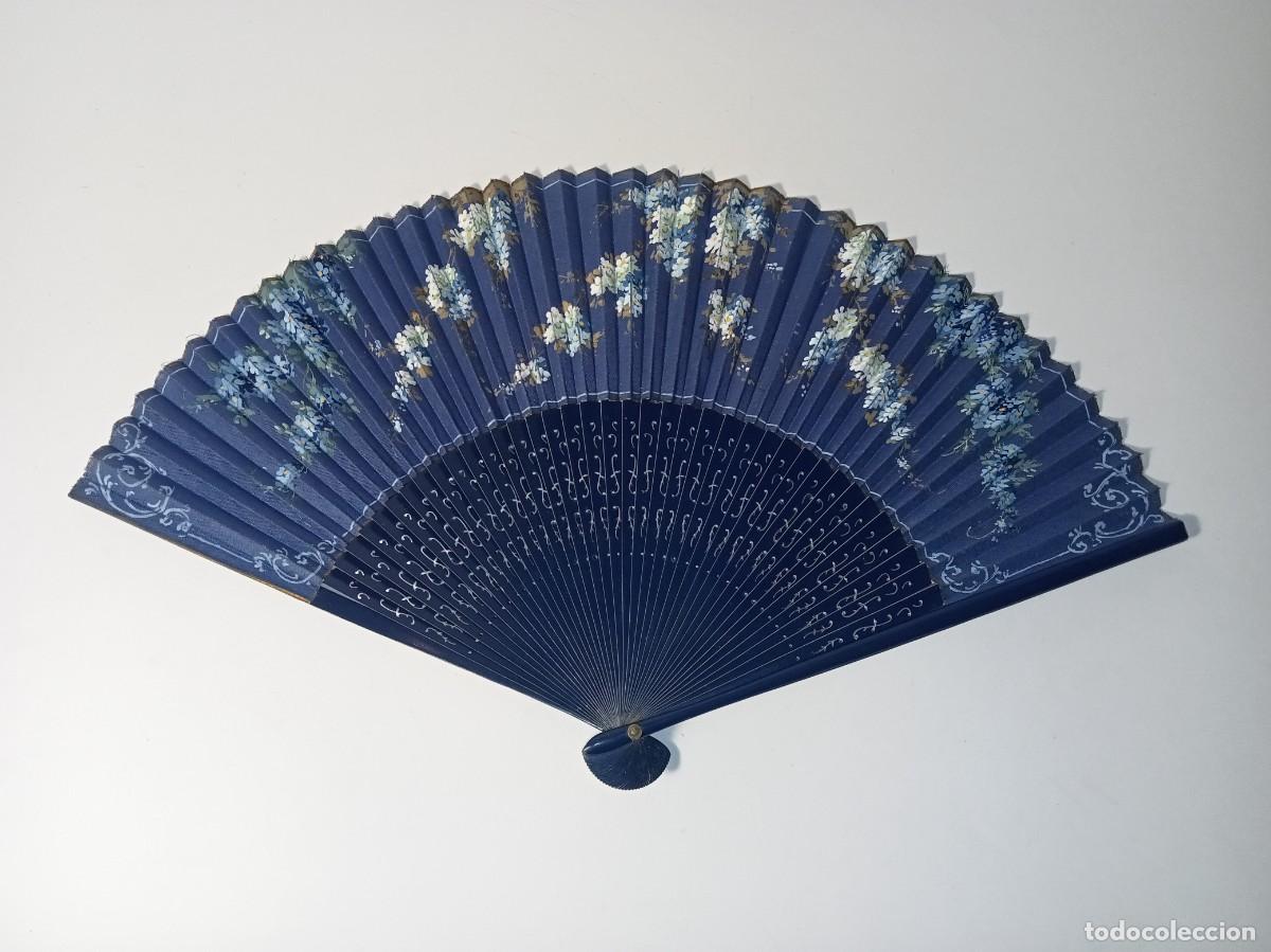 Antig&uuml;edades: ABANICO ANTIGUO DISE&Ntilde;O DE FLORES
