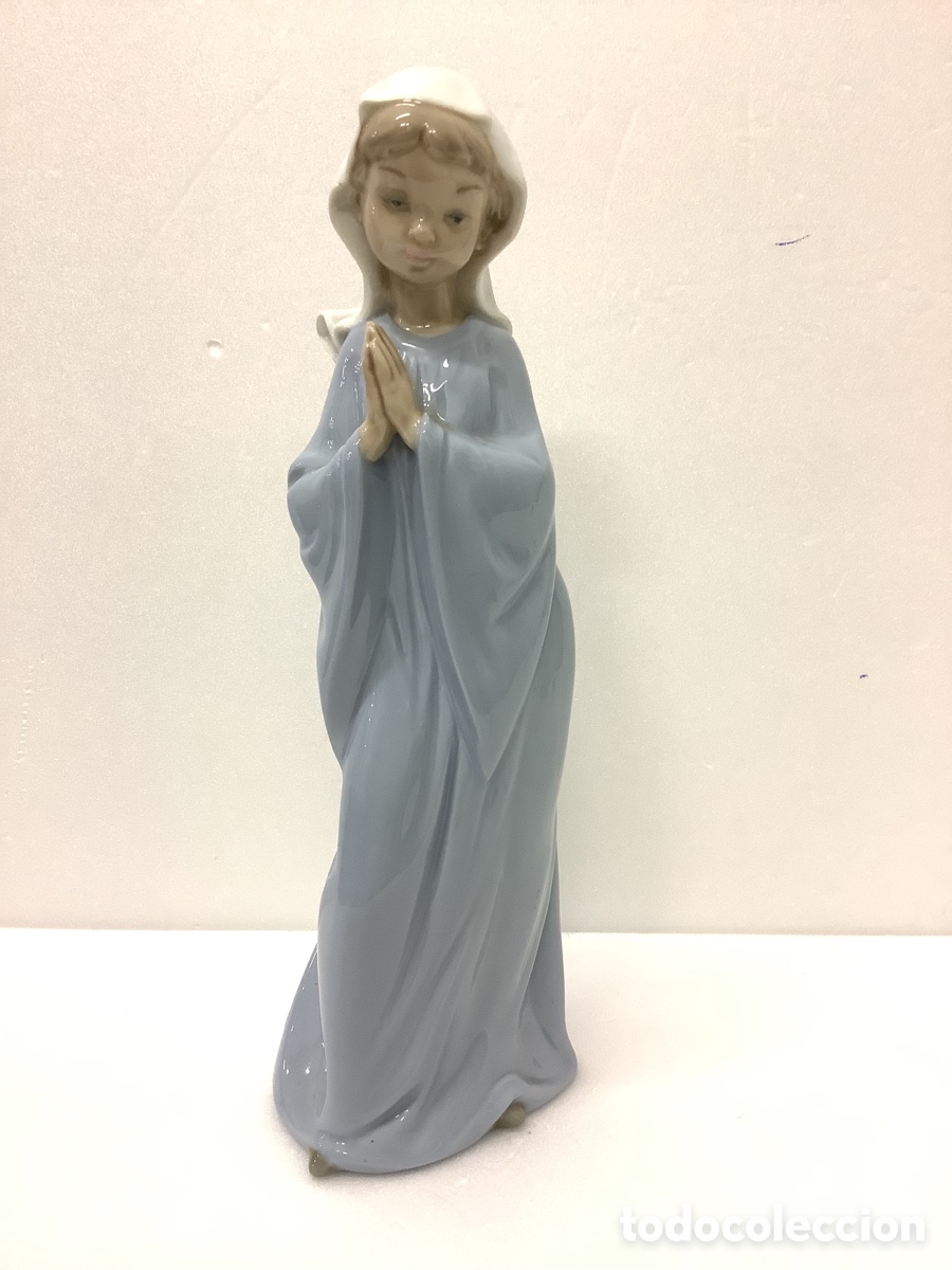 Antig&uuml;edades: FIGURA PORCELANA NAO LLADR&Oacute; NI&Ntilde;A REZANDO