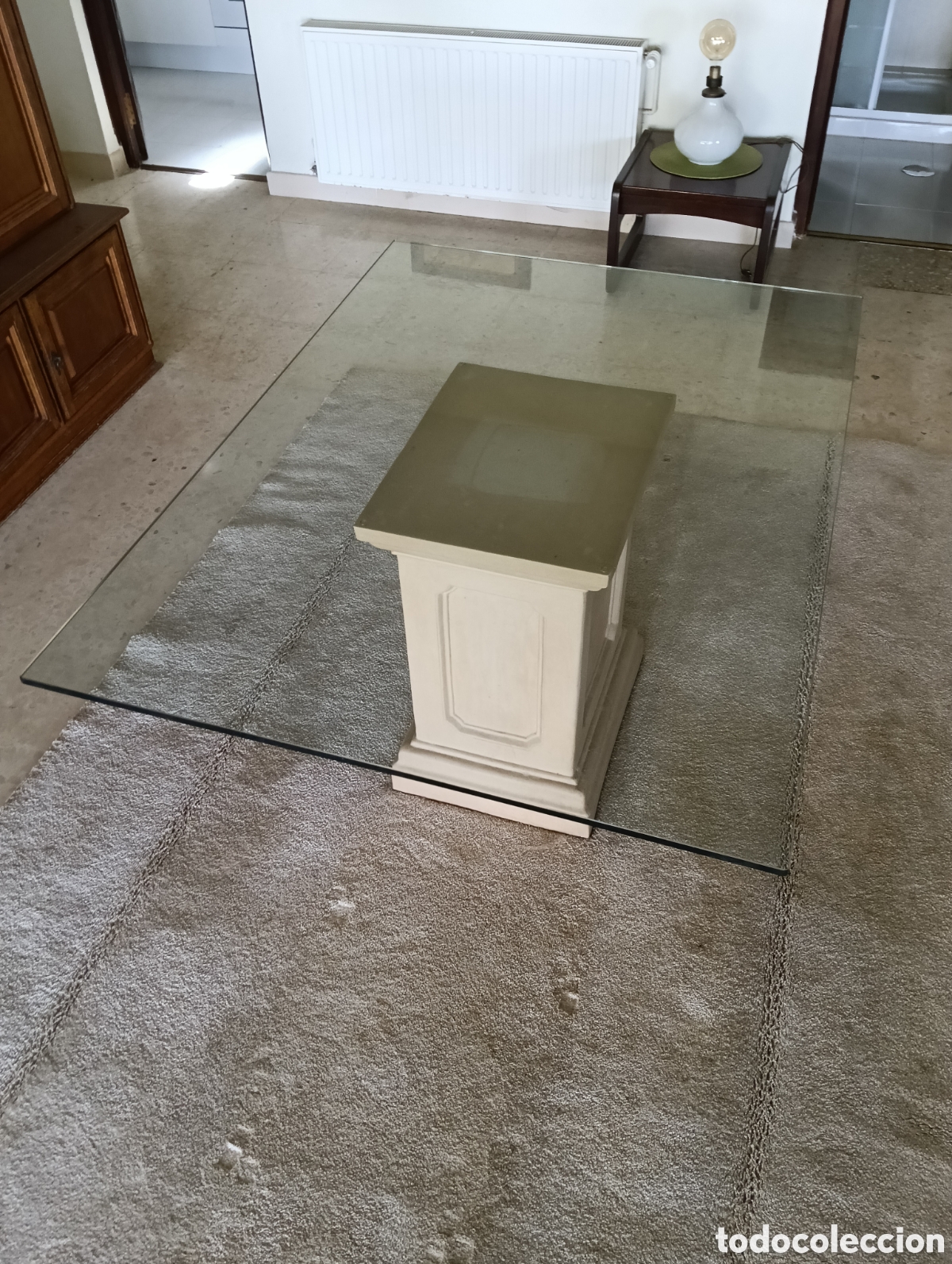 Antig&uuml;edades: Mesa de centro con cristal - Foto 4