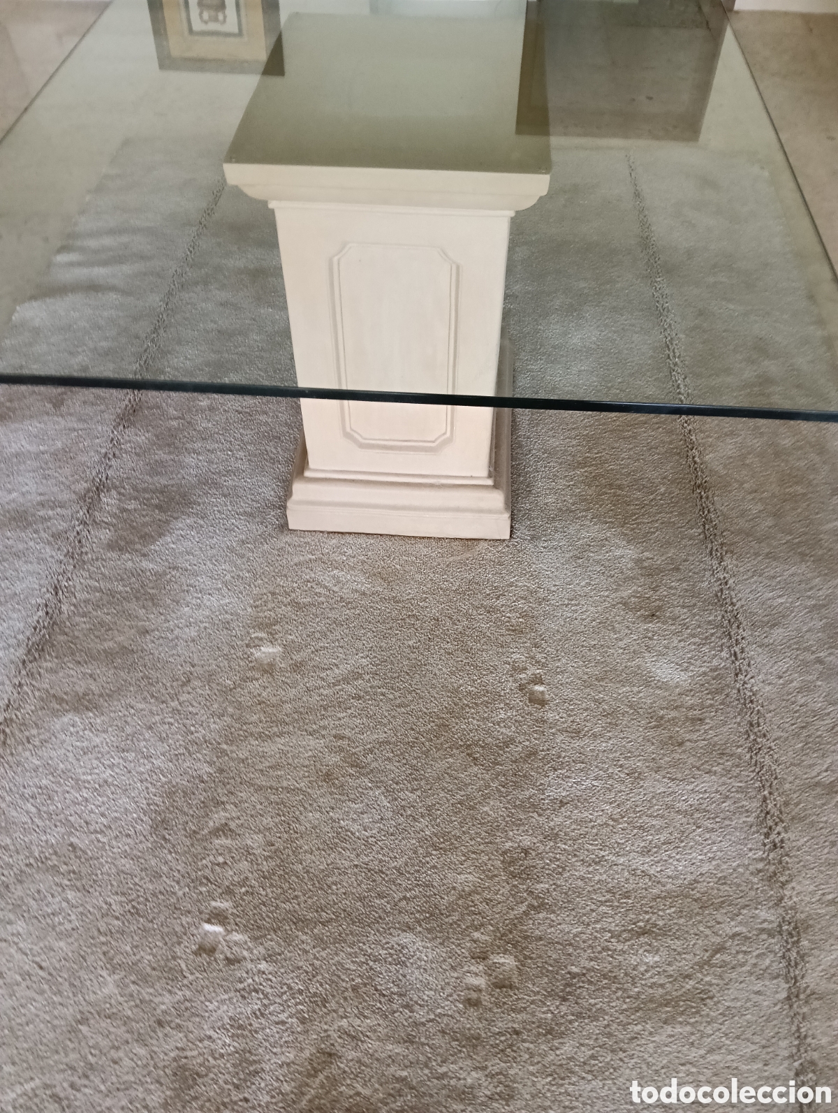 Antig&uuml;edades: Mesa de centro con cristal - Foto 1