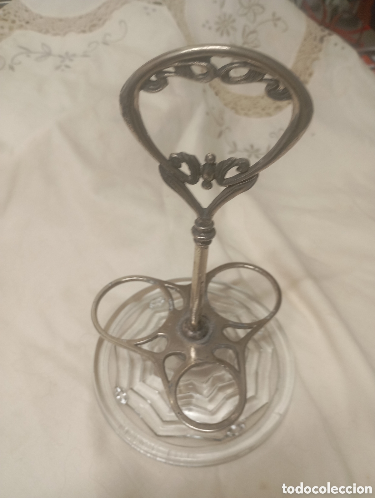 Antig&uuml;edades: Soporte modernista de vinajeras - Foto 1