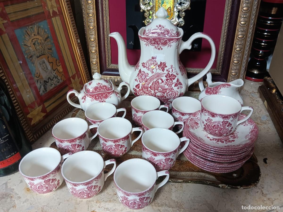 Antig&uuml;edades: juego de caf&eacute; o t&eacute; de porcelana inglesa