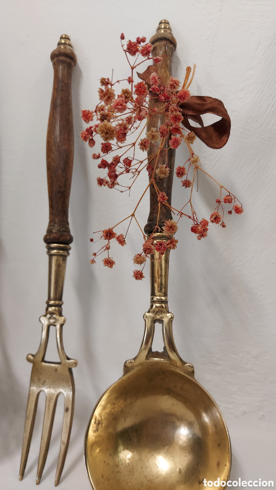 Antig&uuml;edades: Piezas de cocina de bronce circa 1950 - Foto 4