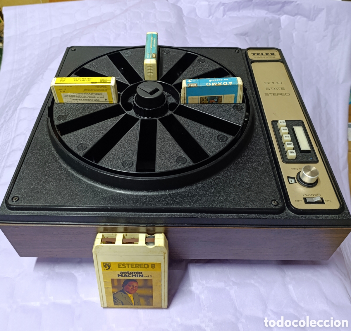 Antig&uuml;edades: Reproductor Carrusel 8 pistas Telex