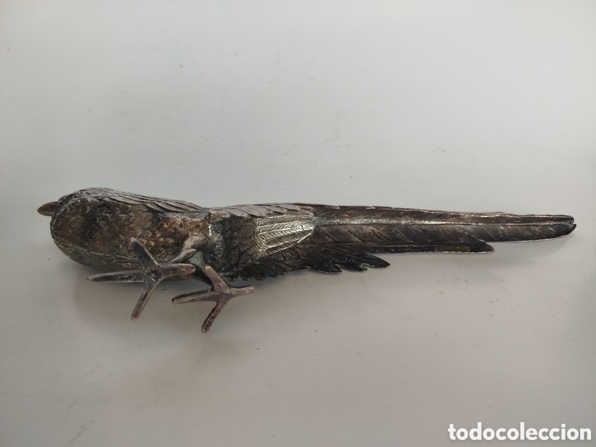 Antig&uuml;edades: GRAN FAISAN DE PLATA CONTRASTADA. 222 GR. - Foto 5