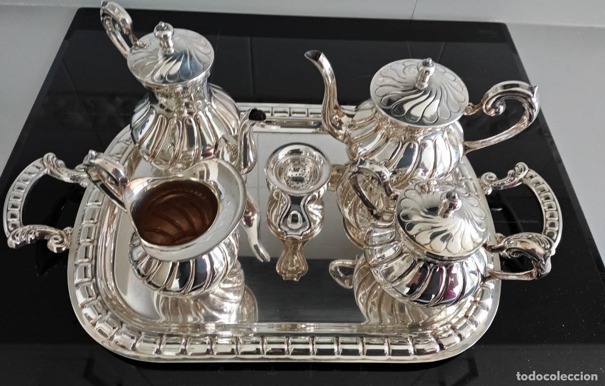 Antig&uuml;edades: Juego completo caf&eacute; y te de alpaca
