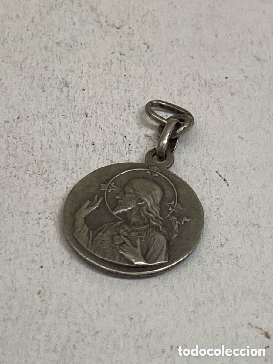 Antig&uuml;edades: Medalla de plata religiosa C578 - Foto 1