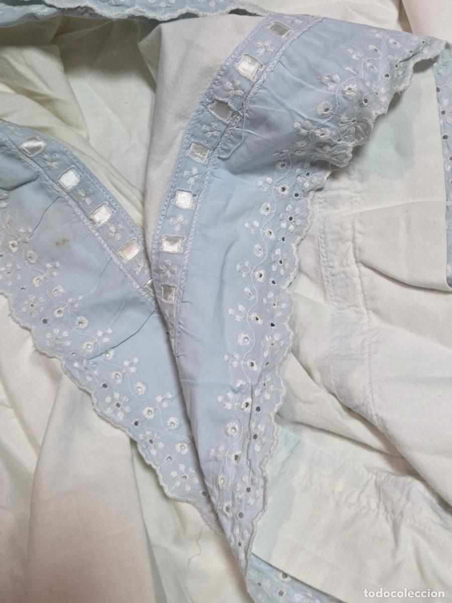 Antig&uuml;edades: 2 sabanas de ropa de matrimonio envios 5&euro; - Foto 2