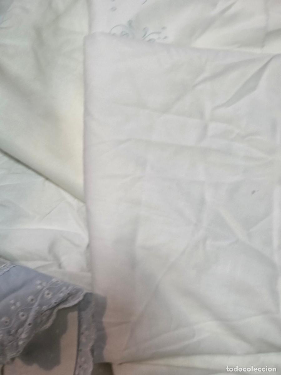 Antig&uuml;edades: 2 sabanas de ropa de matrimonio envios 5&euro; - Foto 5