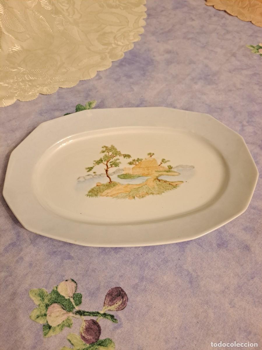 Antiguidades: Bonita fuente de porcelana para wunsiedel Bavaria Gemany, pintada a mano.
