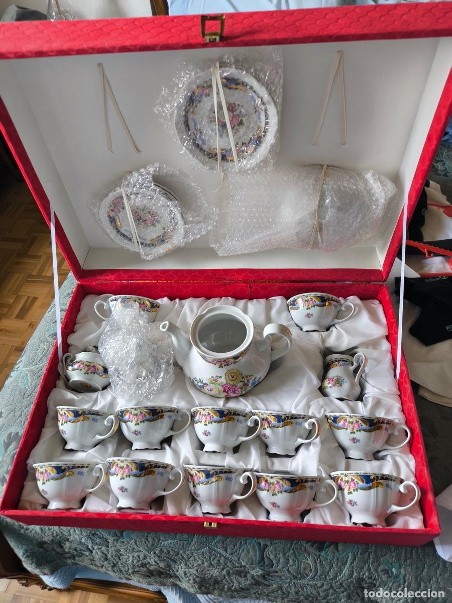 Antig&uuml;edades: JUEGO 12 SERVICIOS PORCELANA LIMOGES