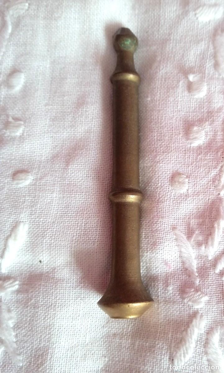 Antig&uuml;edades: MAZA DE MORTERO-ALMIREZ DE BRONCE-7 CM