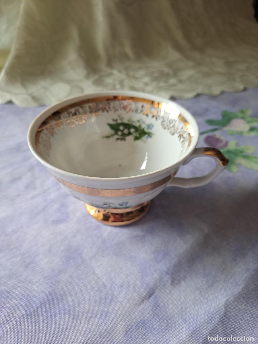 Antig&uuml;edades: Preciosa taza de desayuno de porcelana royal collection copenagen