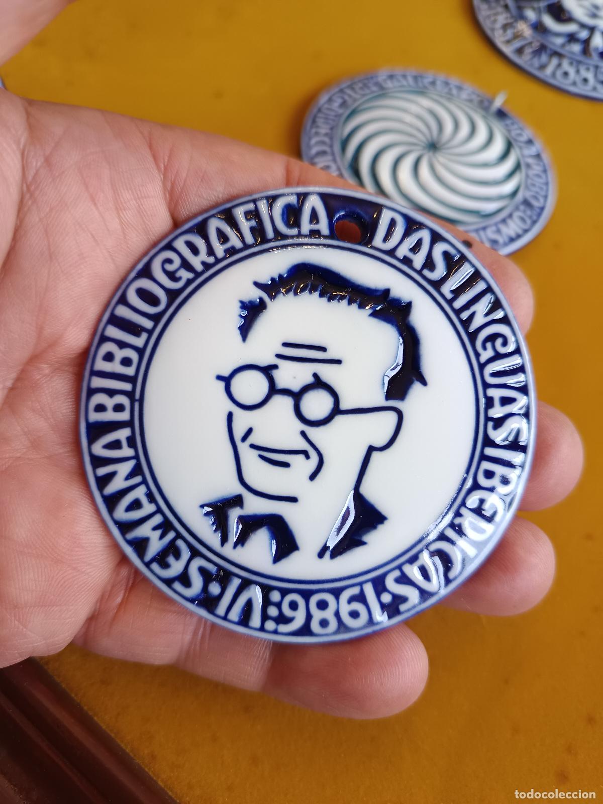 Antig&uuml;edades: MEDALLA SARGADELOS VI SEMANA BIBLIOGRAFICA DAS LINGUAS IBERICAS, CASTELAO NA ARXENTINA, 1986