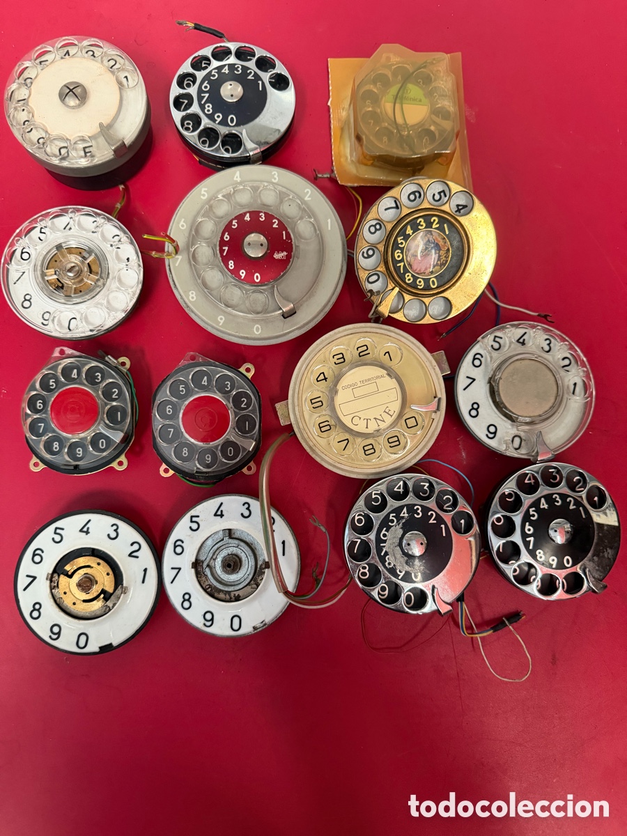 Antig&uuml;edades: Lote Ruedas Tel&eacute;fono Antiguo (Diales Rotatorios)