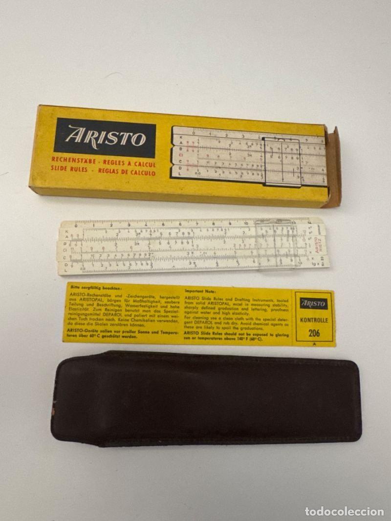 Antig&uuml;edades: Regla de c&aacute;lculos matem&aacute;ticos Aristo 89 Vintage