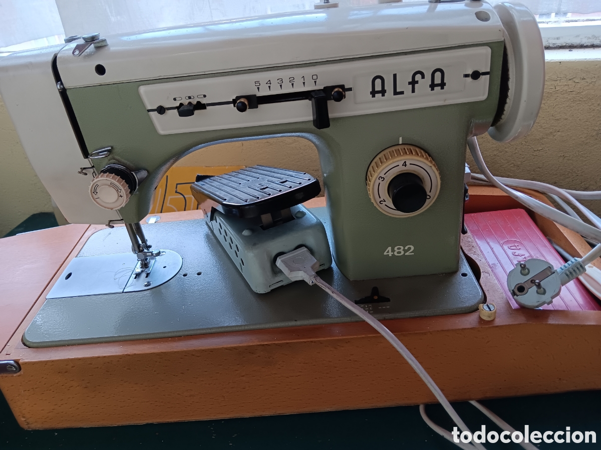 Antig&uuml;edades: MAQUINA COSER ALFA 482 ELECTRICA
