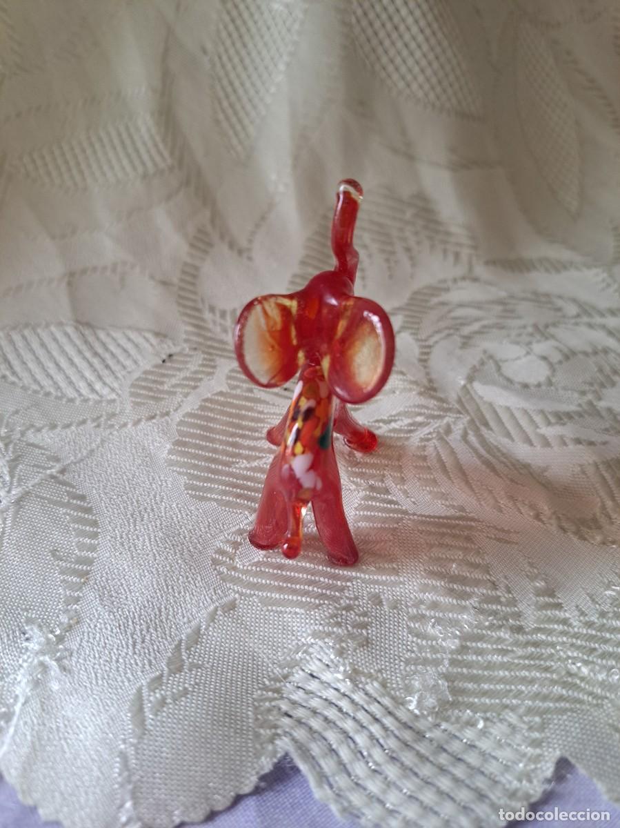 Antig&uuml;edades: Bonito elefante de cristal de murano. - Foto 2